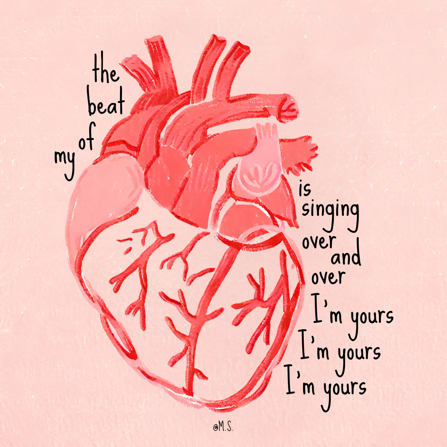 THE BEAT OF MY HEART PRINT